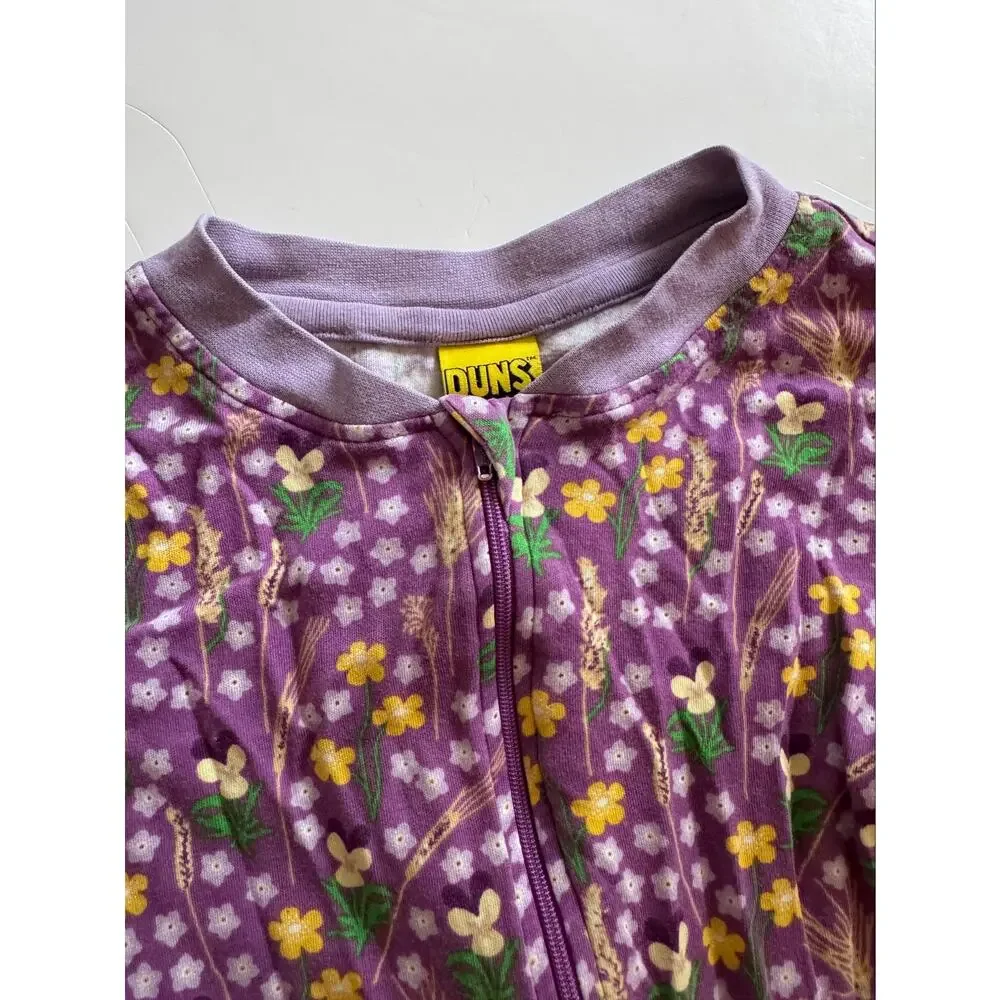 DUNS organic floral wheat zipper pajamas